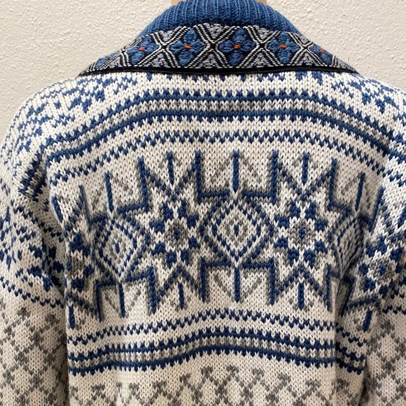 Dale of Norway cardigan Sweater Nordic Blue size small - Picture 7 of 9